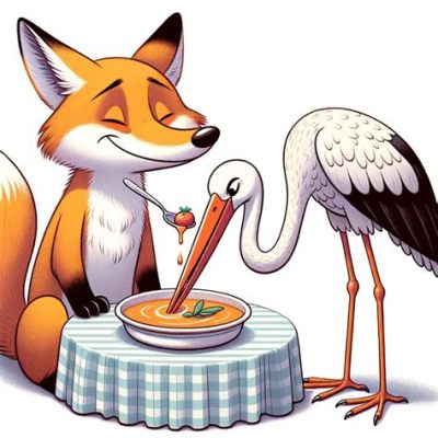  The Fox and the Stork: A Tale of Reciprocity Gone Wrong, Exploring Themes of Deception and Retribution!